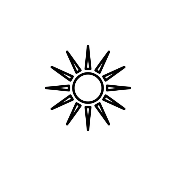 Sun Icon Web Mobile App Brightness Sign Symbol — Stock Vector