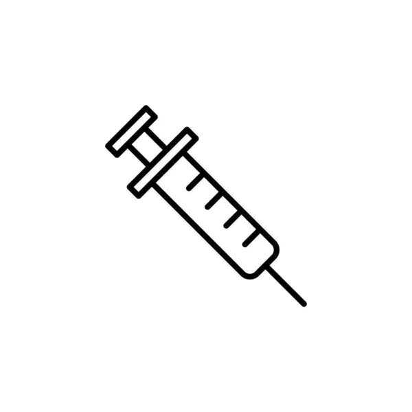 Піктограма Шприца Веб Мобільного Додатку Знак Єкції Символ Значок Вакцини — стоковий вектор