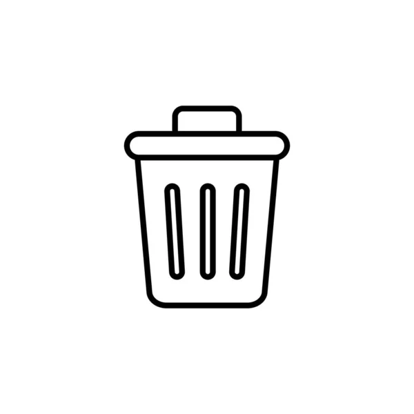 Trash Icon Web Mobile App Trash Can Icon Delete Sign — Stock Vector