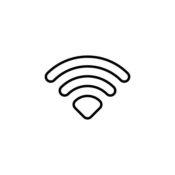 Значок Wifi Веб Мобильного Приложения Знак Сигнала Символ Значок Беспроводной — стоковый вектор