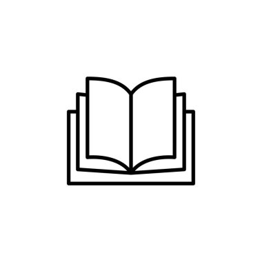Book icon vector for web and mobile app. open book sign and symbol. ebook icon