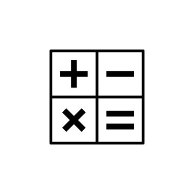 Calculator icon vector for web and mobile app. Accounting calculator sign and symbol.