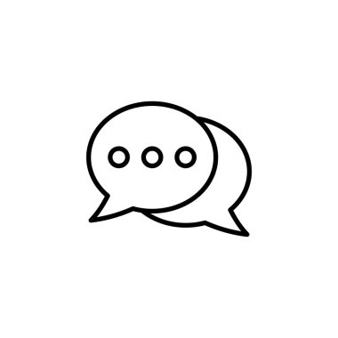 Chat icon vector for web and mobile app. speech bubble sign and symbol. comment icon. message