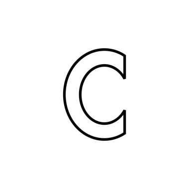 Copyright icon vector for web and mobile app. copyright sign and symbol