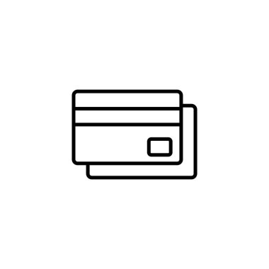 Credit card icon vector for web and mobile app. Credit card payment sign and symbol