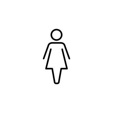Female icon vector for web and mobile app. woman sign and symbol