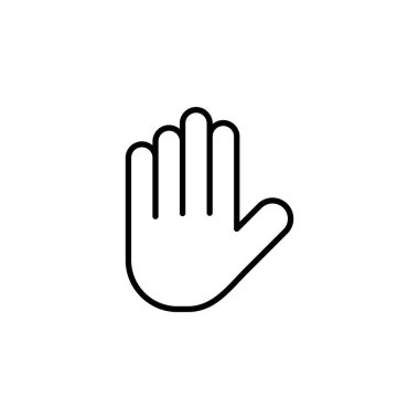 Hand icon vector for web and mobile app. hand sign and symbol. hand gesture