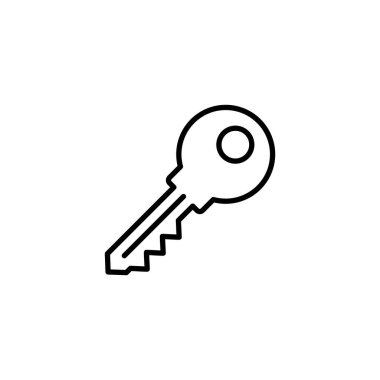 Key icon for web and mobile app. Key sign and symbol.