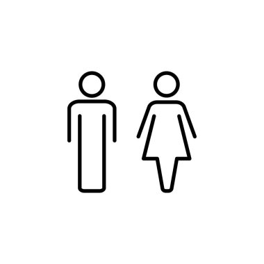Man and woman icon for web and mobile app. male and female sign and symbol. Girls and boys