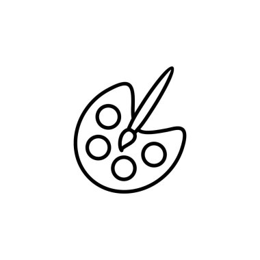 Paint icon for web and mobile app. paint brush sign and symbol. paint roller icon vector