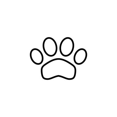Paw icon for web and mobile app. paw print sign and symbol. dog or cat paw