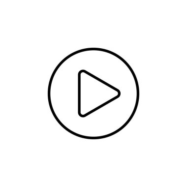 Play Icon for web and mobile app. Play button sign and symbol