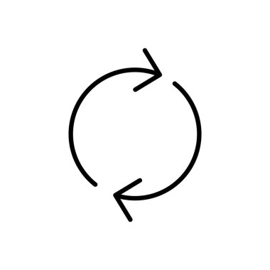 Refresh icon for web and mobile app. Reload sign and symbol. Update icon.