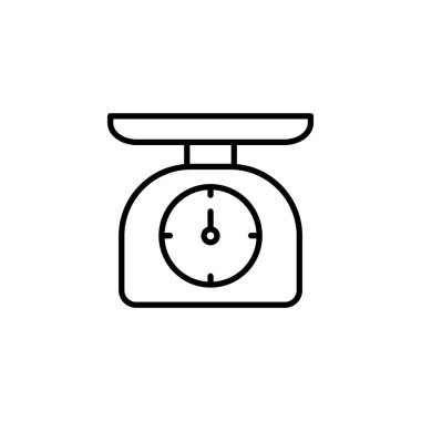 Scales icon for web and mobile app. Weight scale sign and symbol