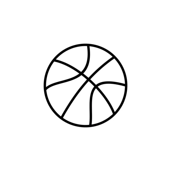 Basketball Icon Vector Web Mobile App Basketball Ball Sign Symbol — Archivo Imágenes Vectoriales