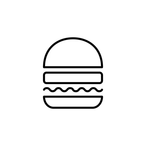 Burger Icon Vector Web Mobile App Burger Sign Symbol Hamburger — Stockový vektor