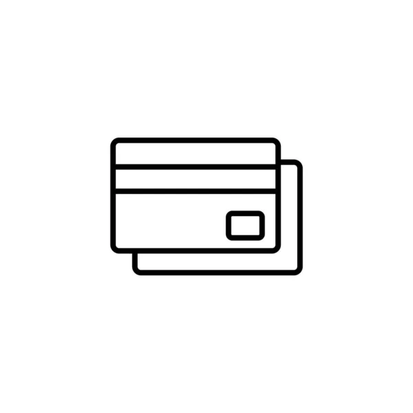 Credit Card Icon Vector Web Mobile App Credit Card Payment — Archivo Imágenes Vectoriales