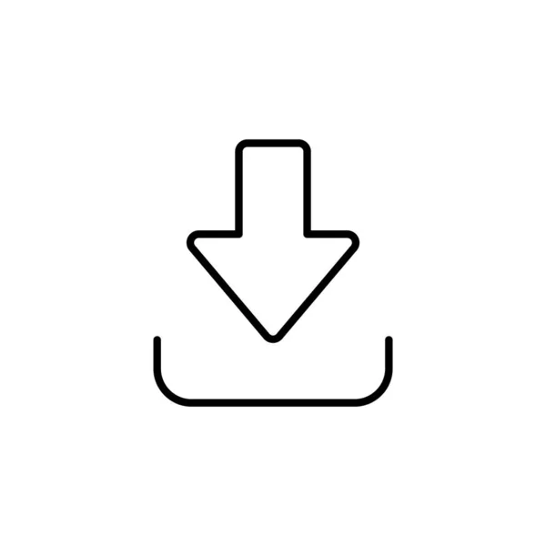 Download Icon Vector Web Mobile App Download Sign Symbol — Archivo Imágenes Vectoriales