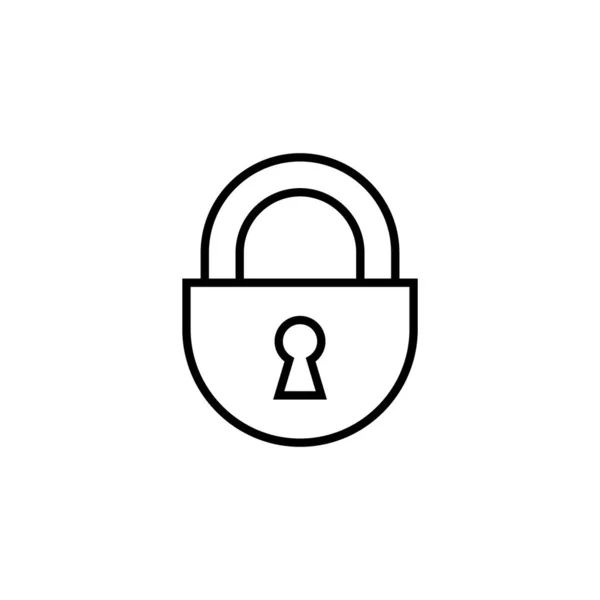 Lock Icon Web Mobile App Padlock Sign Symbol Encryption Icon — Vetor de Stock