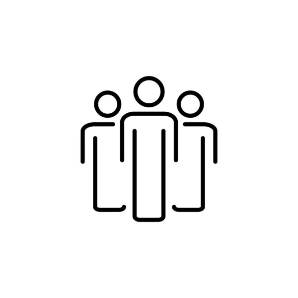 Люди Иконка Веб Мобильного Приложения Знак Человека Символ Иконописный Вектор — стоковый вектор