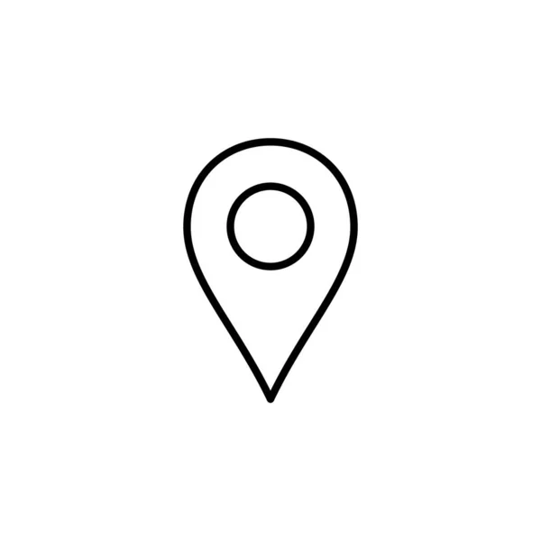 Pin Icon Web Mobile App Location Sign Symbol Destination Icon — Stockvector