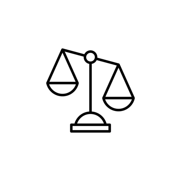 Значок Масштабу Веб Мобільного Додатку Значок Масштабу Закону Знак Справедливості — стоковий вектор
