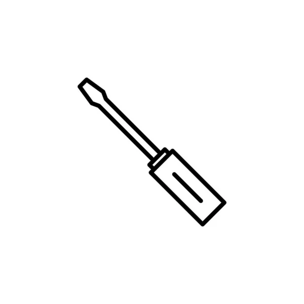 Screwdriver Icon Web Mobile App Tools Sign Symbol — Vettoriale Stock