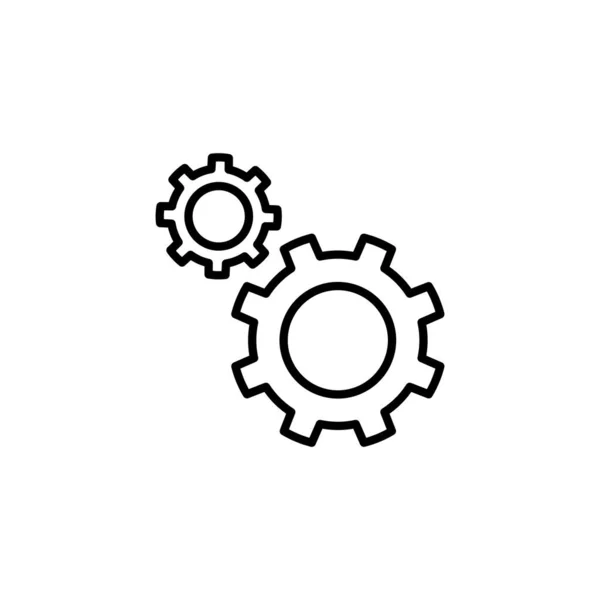 Setting Icon Web Mobile App Cog Settings Sign Symbol Gear — Wektor stockowy