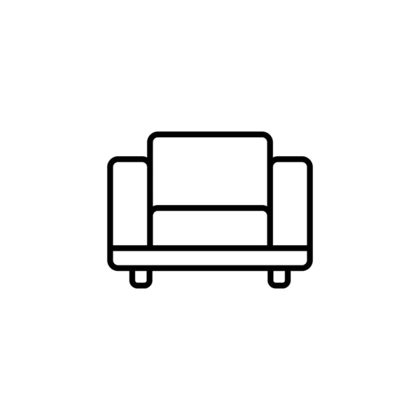 Sofa Icon Web Mobile App Sofa Sign Symbol Furniture Icon — Archivo Imágenes Vectoriales