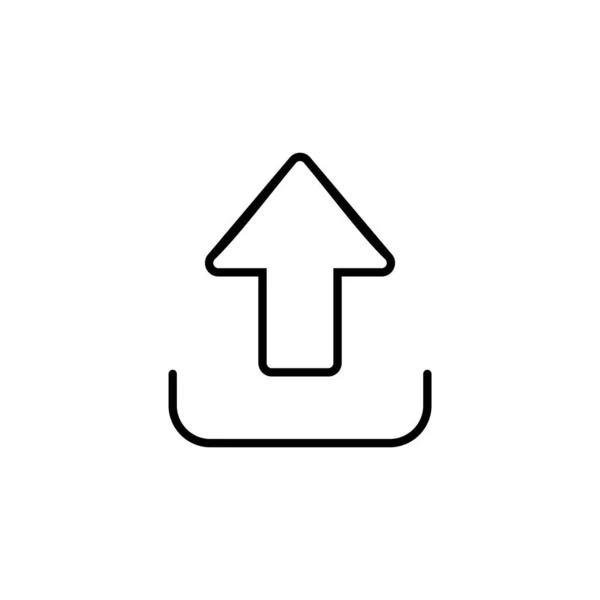 Upload Icon Web Mobile App Load Data Sign Symbol — Image vectorielle