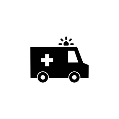 Ambulance icon vector for web and mobile app. ambulance truck sign and symbol. ambulance car
