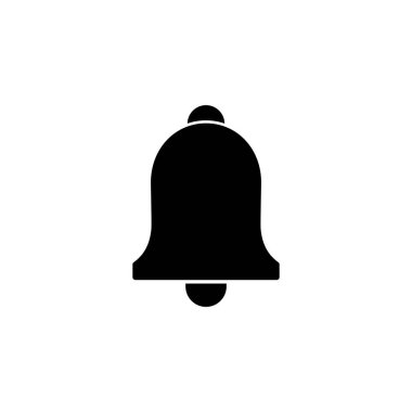 Web ve mobil uygulama için çan simgesi vektörü. Web sitesi tasarımı için uyarı işareti ve sembol