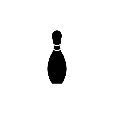 Bowling icon vector for web and mobile app. bowling ball and pin sign and symbol.