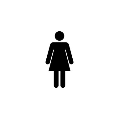 Female icon vector for web and mobile app. woman sign and symbol
