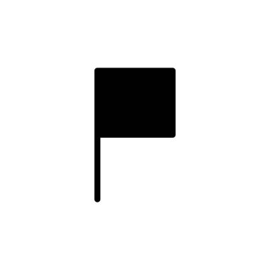 Flag icon vector for web and mobile app. Gps location pin map. Location marker symbol.