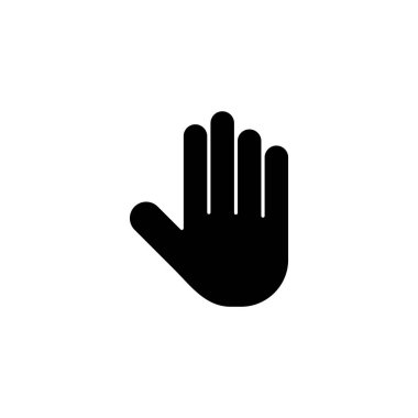 Hand icon vector for web and mobile app. hand sign and symbol. hand gesture