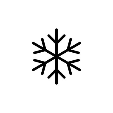 Web ve mobil uygulama için kar simgesi vektörü. kar tanesi işareti ve sembol