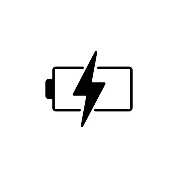 Battery Icon Vector Web Mobile App Battery Charging Sign Symbol — Stockový vektor