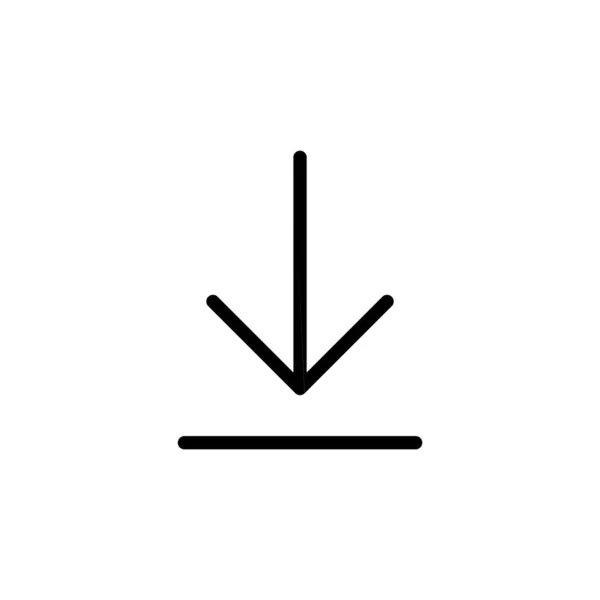 Download Icon Vector Web Mobile App Download Sign Symbol —  Vetores de Stock