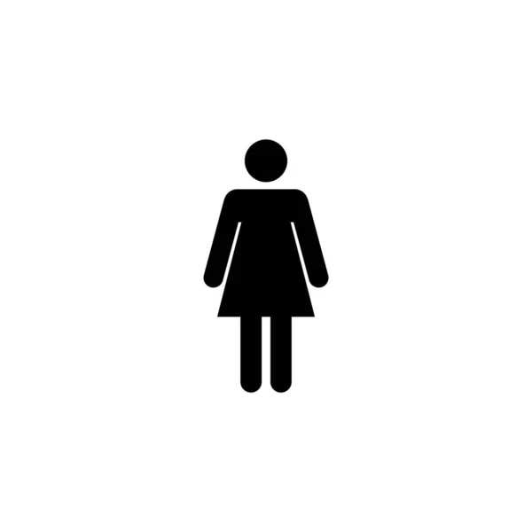 Female Icon Vector Web Mobile App Woman Sign Symbol — Image vectorielle