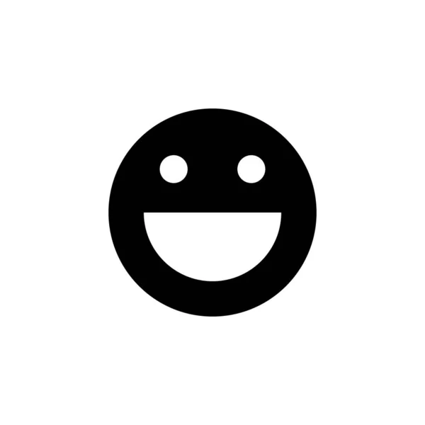 Vetor Ícone Sorriso Para Web Aplicativo Móvel Ícone Emoticon Sorriso — Vetor de Stock