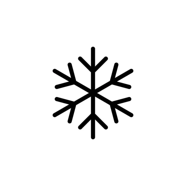 Webおよびモバイルアプリ用の雪のアイコンベクトル 雪の結晶のサインとシンボル — ストックベクタ