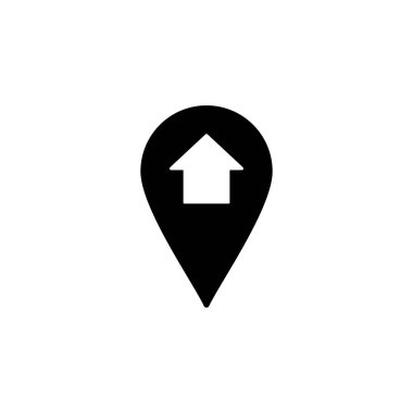 Address icon vector for web and mobile app. home location sign and symbol. pinpoint