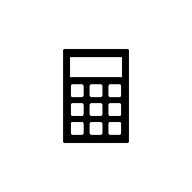 Calculator icon vector for web and mobile app. Accounting calculator sign and symbol.