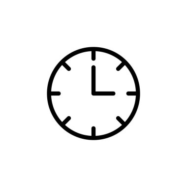 Clock icon vector for web and mobile app. Time sign and symbol. watch icon