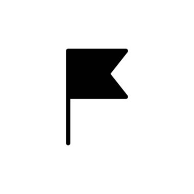 Flag icon vector for web and mobile app. Gps location pin map. Location marker symbol.