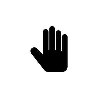 Hand icon vector for web and mobile app. hand sign and symbol. hand gesture