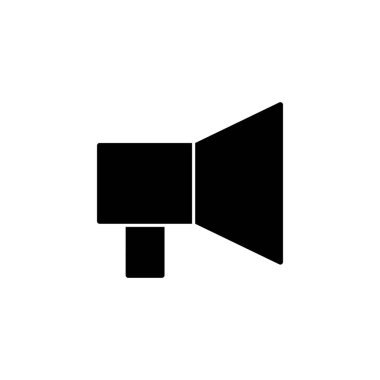 Web ve mobil uygulama için megafon simgesi vektörü. Hoparlör işareti ve sembol