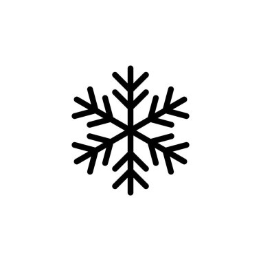 Web ve mobil uygulama için kar simgesi vektörü. kar tanesi işareti ve sembol