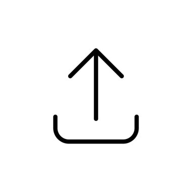 Web ve mobil uygulama için simge vektörü yükle. veri işareti ve sembolü yükle